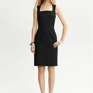 BR square cut black dress